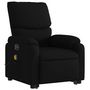 Voir la diapositive 4 : VIDAXL Fauteuil inclinable de massage electrique Noir Tissu