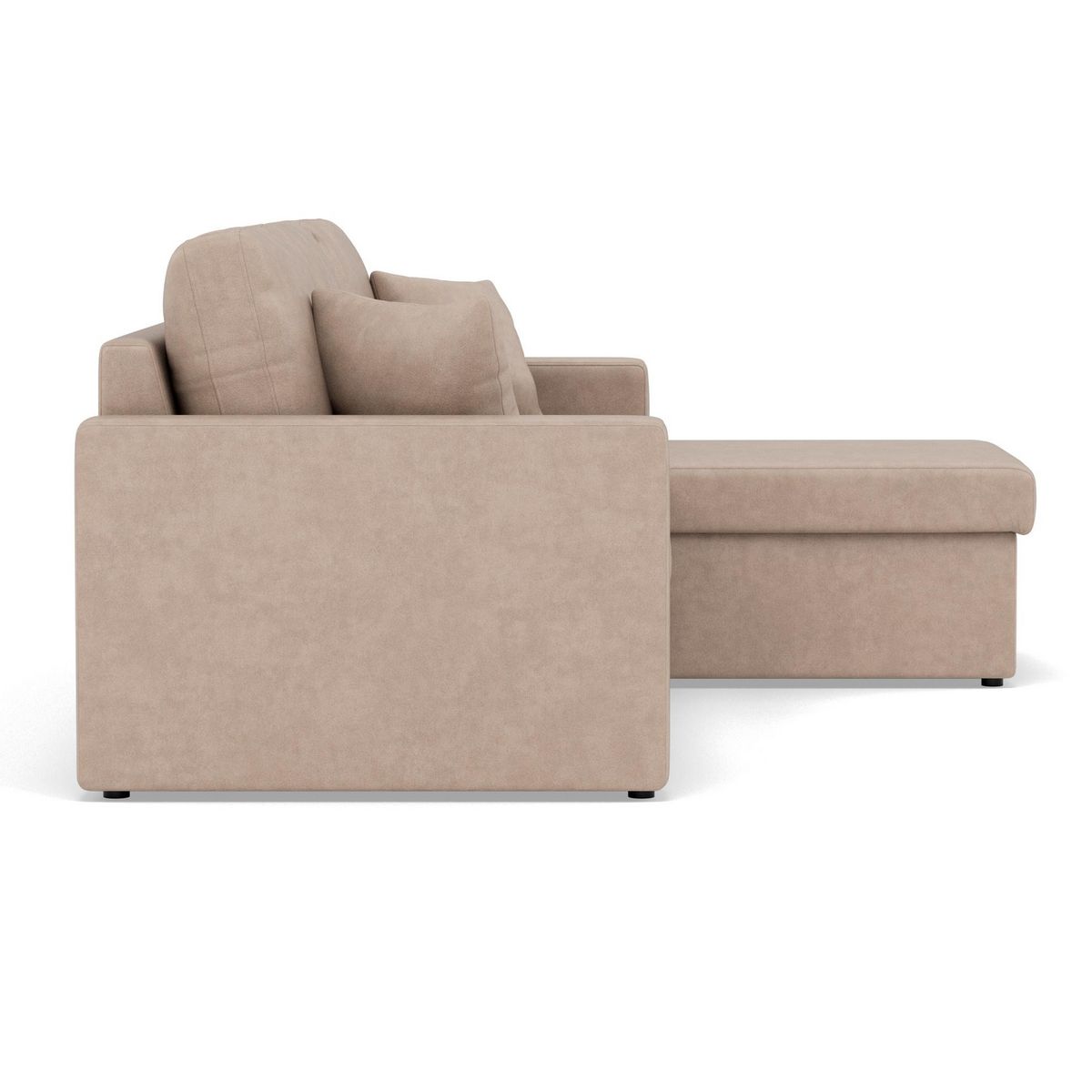 BEST MOBILIER Cyrus - canapé d'angle réversible 4 places - convertible avec coffre - en simili