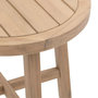 Voir la diapositive 5 : HESPERIDE Table de jardin d'appoint ronde en bois PAPOUASIE - Marron