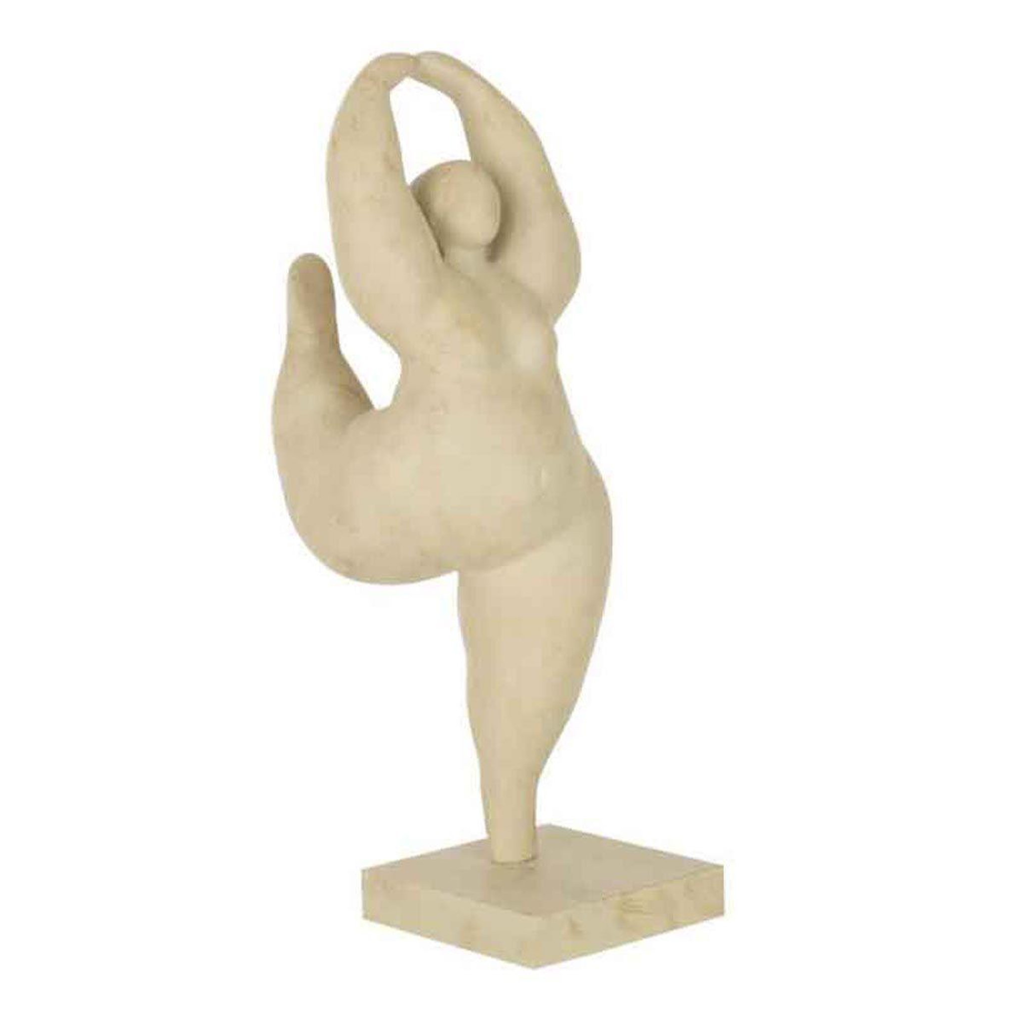 J-LINE Statuette figurine déco  joséphine  50cm beige