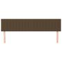 Voir la diapositive 3 : VIDAXL Tetes de lit 2 pcs Marron Fonce 100x5x78/88 cm Tissu