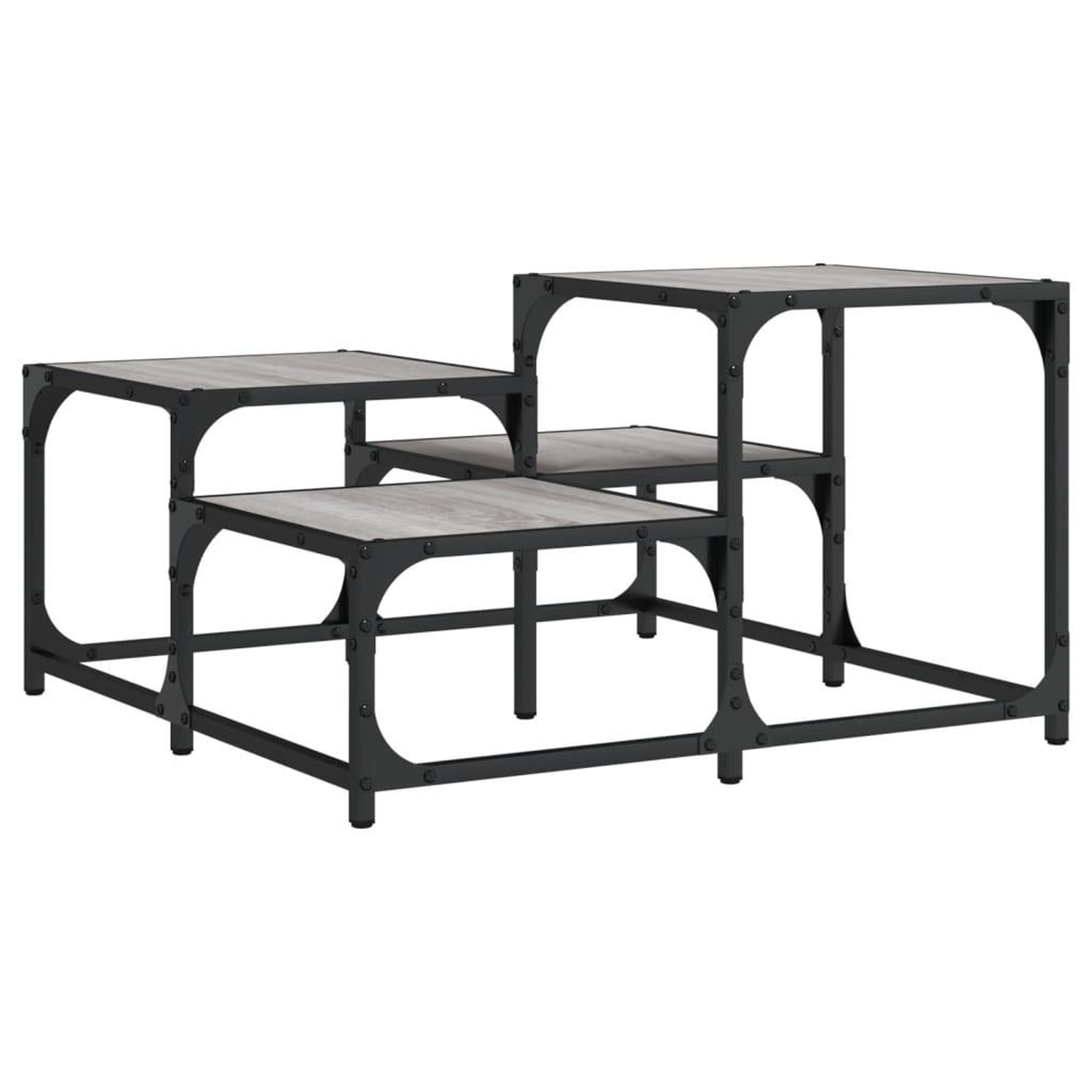 Voir la diapositive 2 : VIDAXL Table basse sonoma gris 68x68x40 cm bois d'ingenierie
