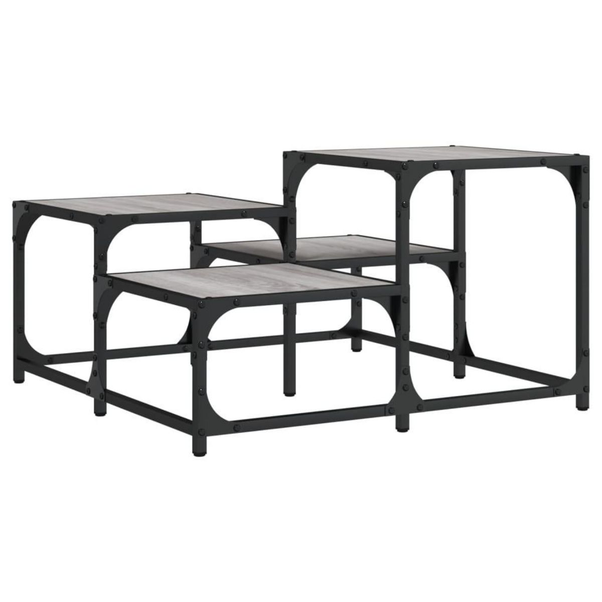 VIDAXL Table basse sonoma gris 68x68x40 cm bois d'ingenierie