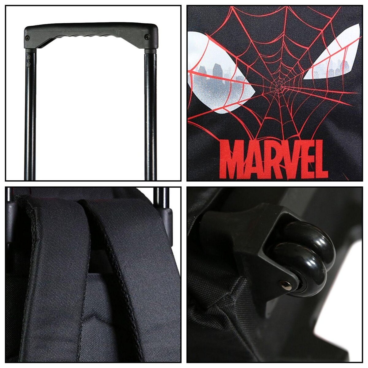 Bagtrotter BAGTROTTER Sac à dos à roulettes Marvel Spiderman Noir