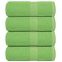 Voir la diapositive 1 : VIDAXL Serviettes de visage 4 pcs vert pomme 30x30 cm 100% coton