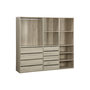 Voir la diapositive 1 : SWEEEK Kit dressing modulable 3 éléments MODULO. naturel. 200 x 45 x 180 cm