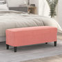 Voir la diapositive 1 : VIDAXL Banc Rose 100x35x41 cm Velours