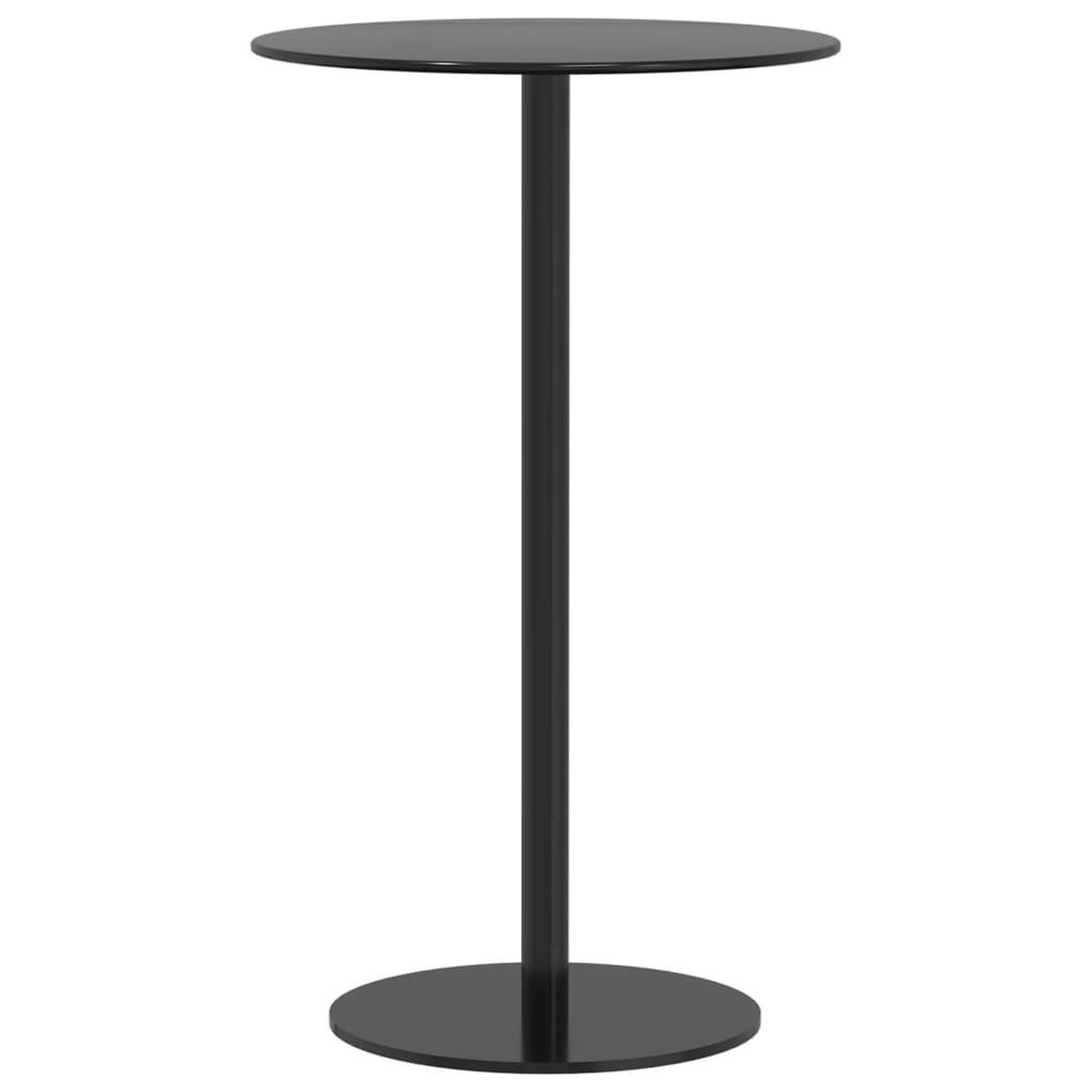 Voir la diapositive 2 : VIDAXL Table de jardin ronde noir Ø60x105 cm acier