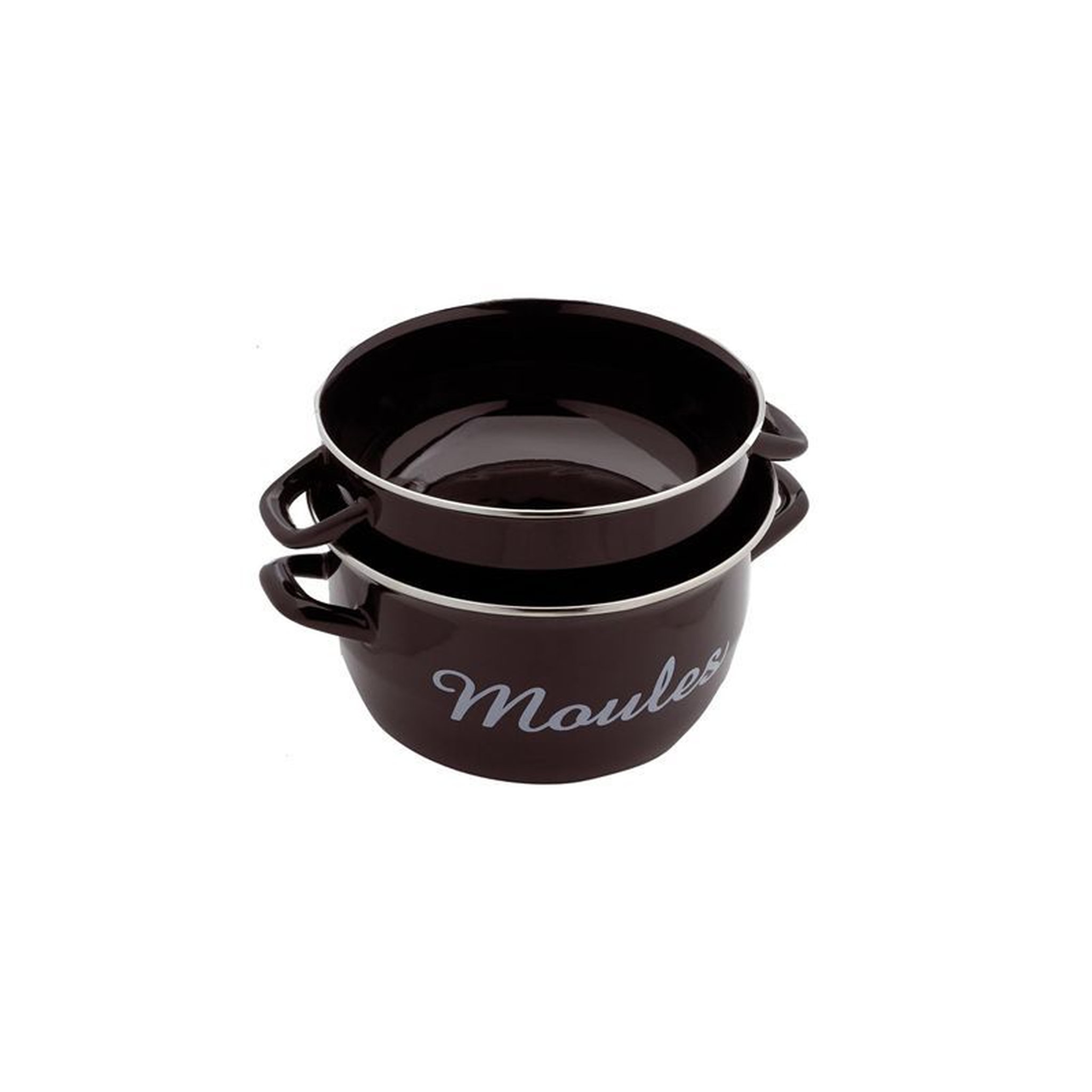 BAUMALU Marmite à moules inscription email 24 cm - 6 litres Grand format