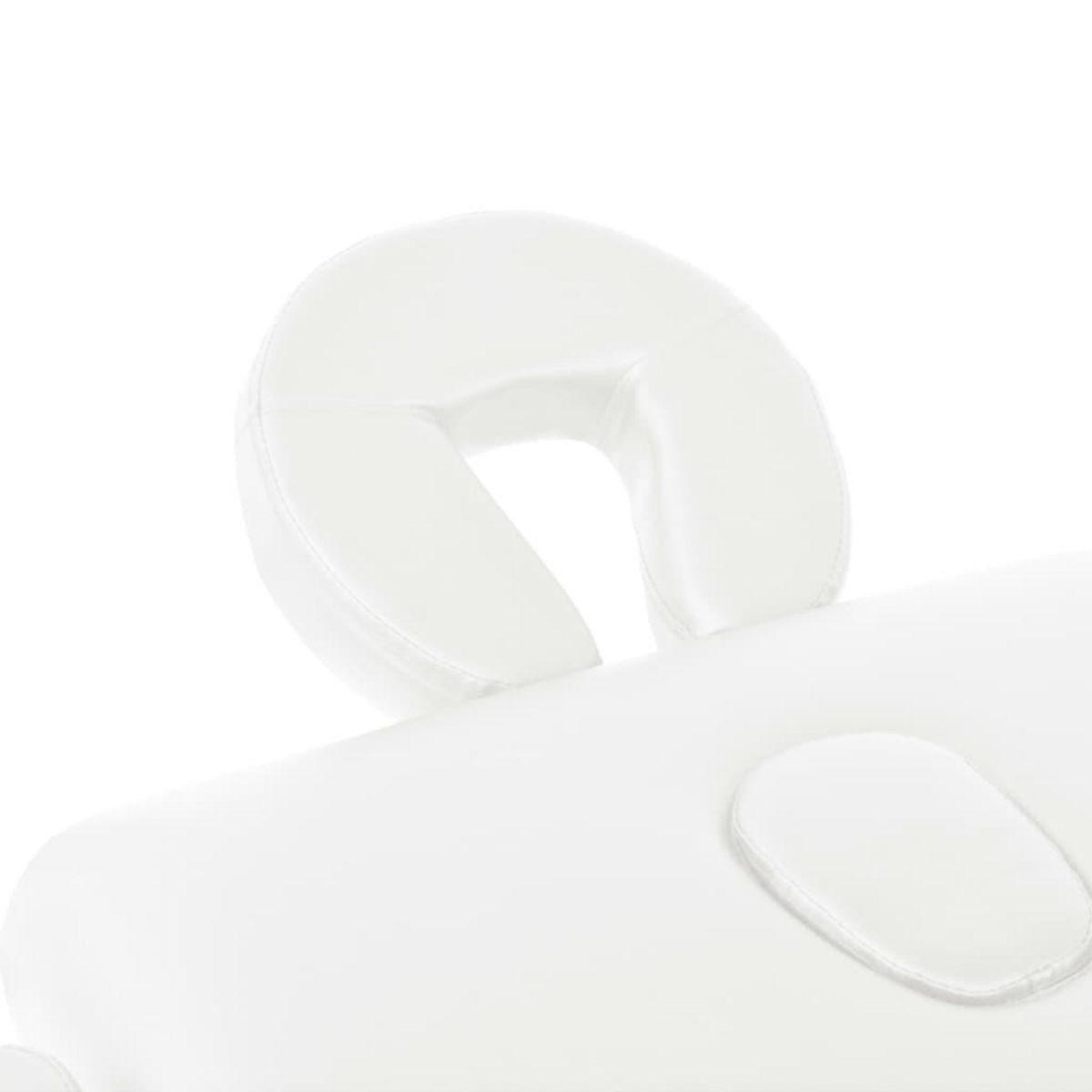 VIDAXL Table de massage pliable a 2 zones 10 cm d'epaisseur Blanc