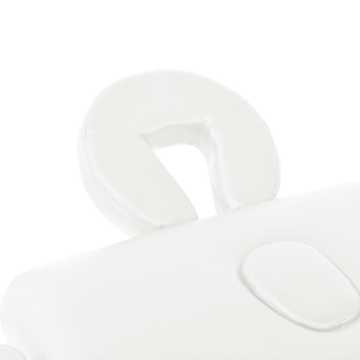 VIDAXL Table de massage pliable a 2 zones 10 cm d'epaisseur Blanc