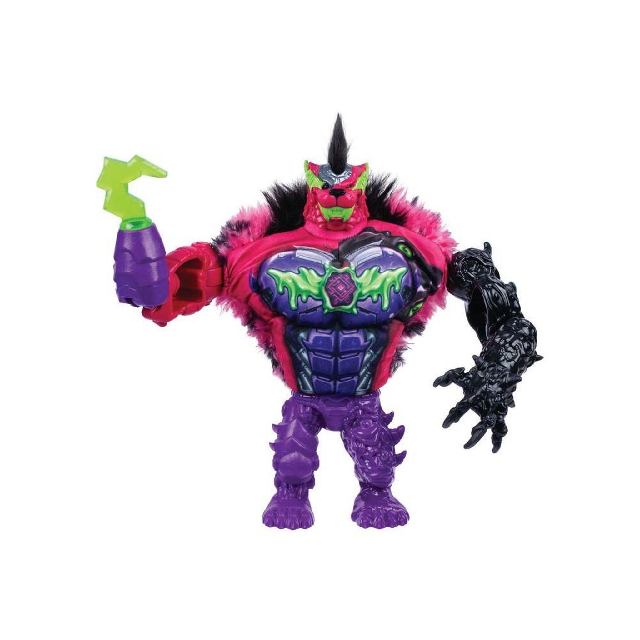 Voir la diapositive 3 : Figurine d'action Mega Mutators Necroclaw géante articulée 23 cm, effet surprise, couleurs violet/vert/noir