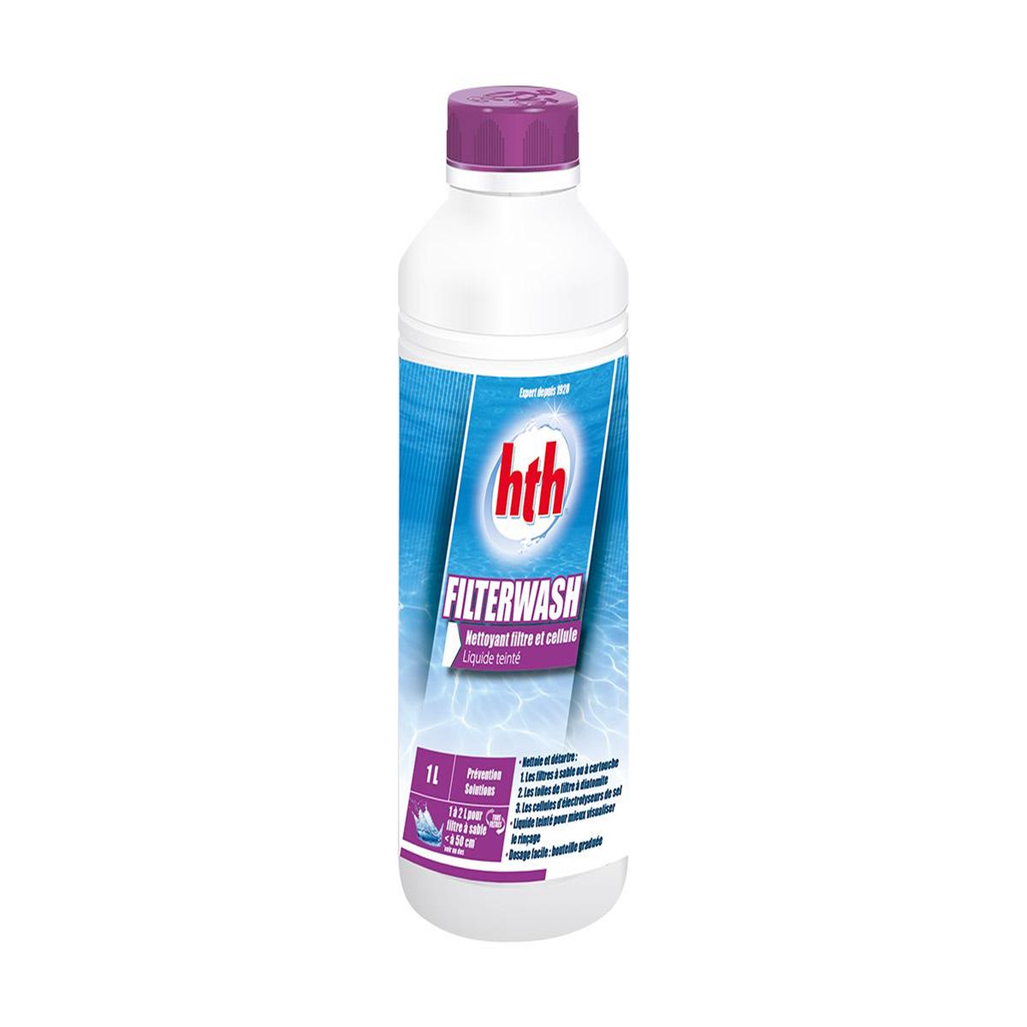 Voir la diapositive 2 : HTH Nettoyant filtre à sable Filterwash 1 L - HTH