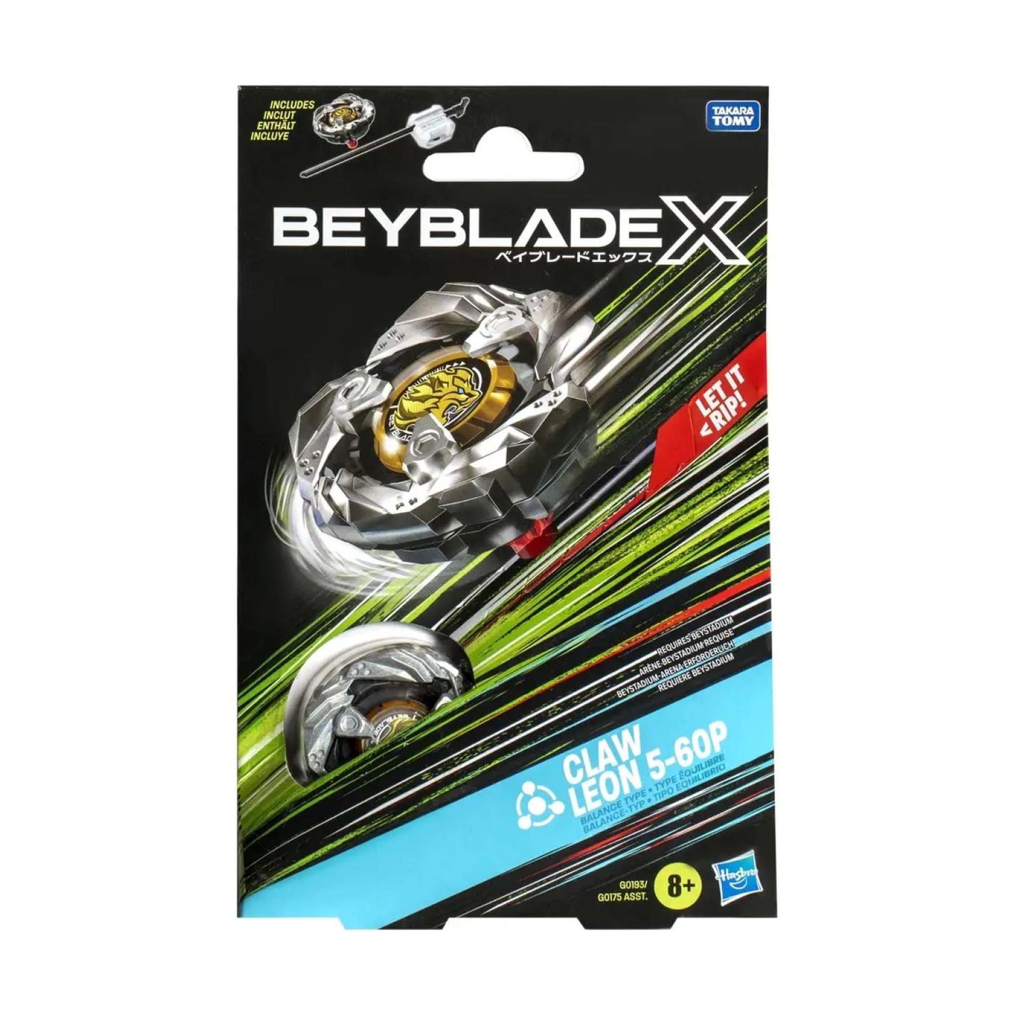 Voir la diapositive 3 : HASBRO Toupie Beyblade Hasbro X Claw Leon Argenté