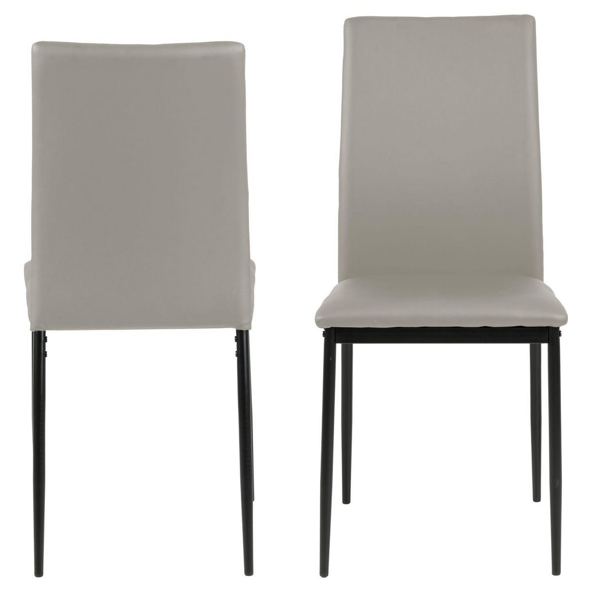 TOILINUX Lot de 4 Chaises de salle à manger Julia en Simili