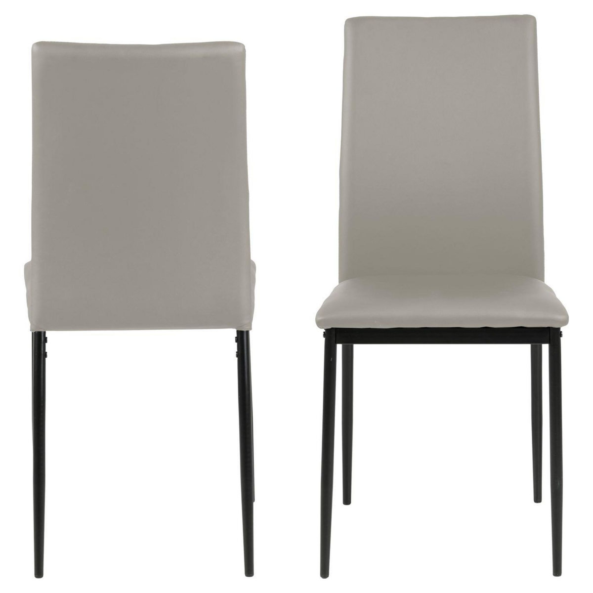 TOILINUX Lot de 4 Chaises de salle à manger Julia en Simili