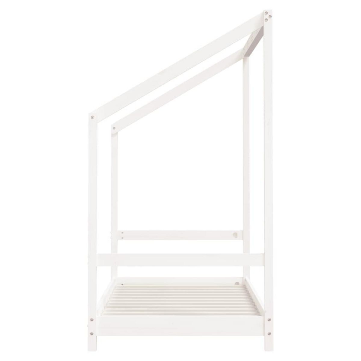 VIDAXL Cadre de lit pour enfant blanc 80x160 cm bois de pin massif