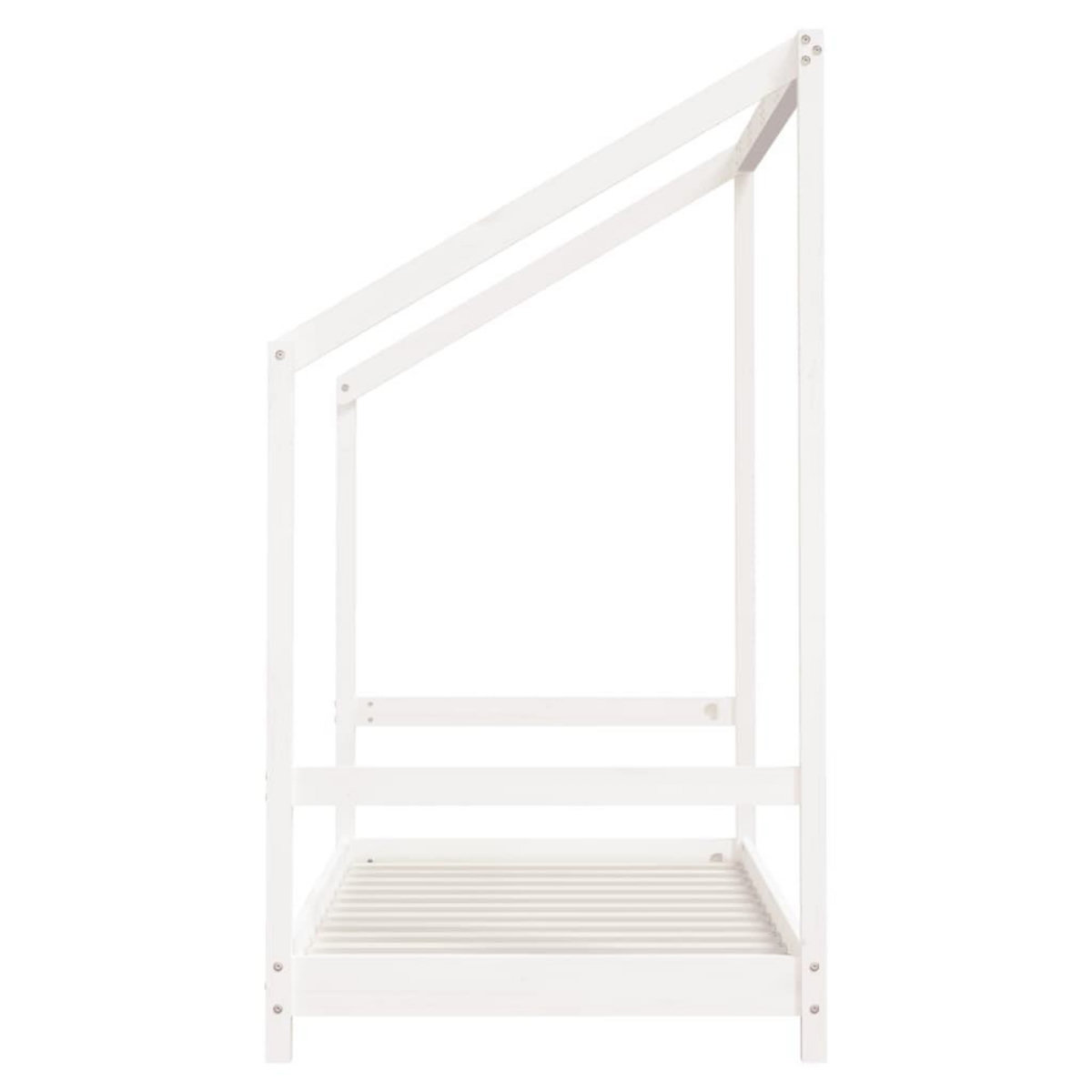 VIDAXL Cadre de lit pour enfant blanc 80x160 cm bois de pin massif