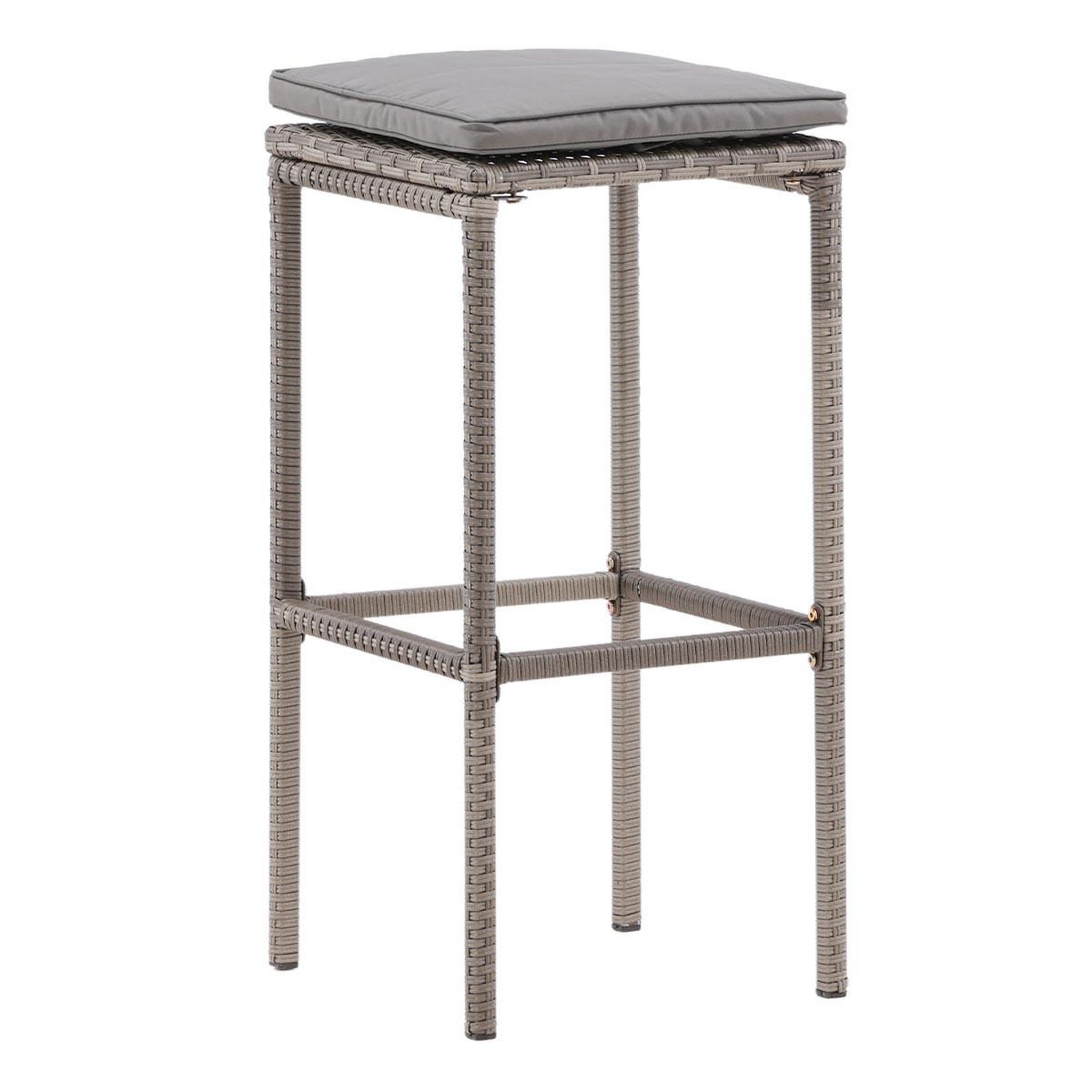 Voir la diapositive 1 : Paris Prix Tabouret de bar de jardin  alo  76cm gris