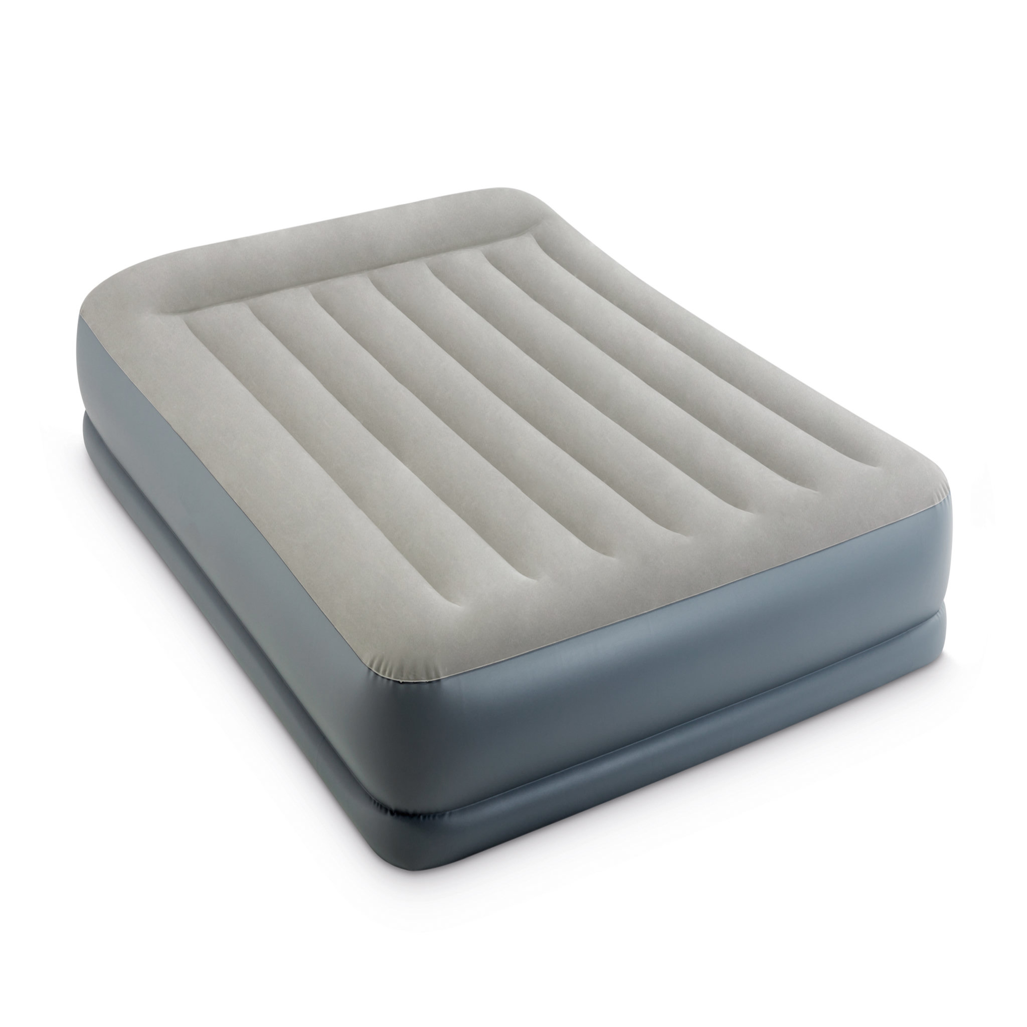 Intex Matelas gonflable électique de camping - 2 personnes - 152x203x30cm - MID RISE FIBER TECH