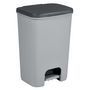 Voir la diapositive 2 : CURVER Curver Poubelle a pedale Essentials 40 L Gris clair