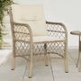Voir la diapositive 1 : VIDAXL Chaises de jardin avec coussins lot de 2 beige resine tressee