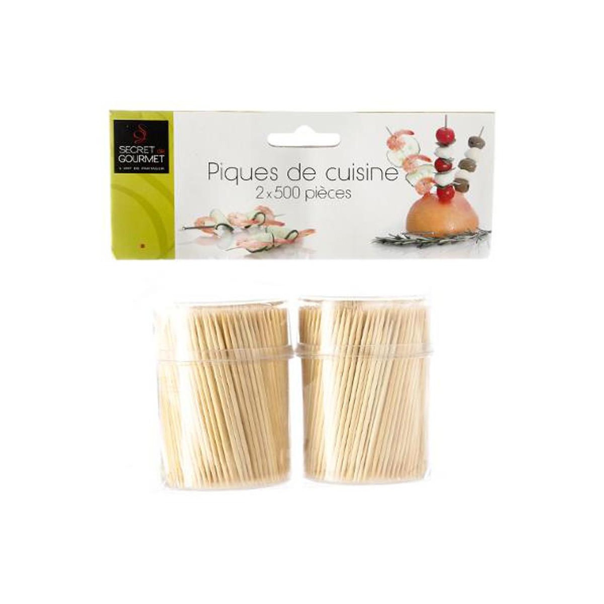 Voir la diapositive 3 : FIVE Lot de 1000 piques de cuisine 7cm naturel