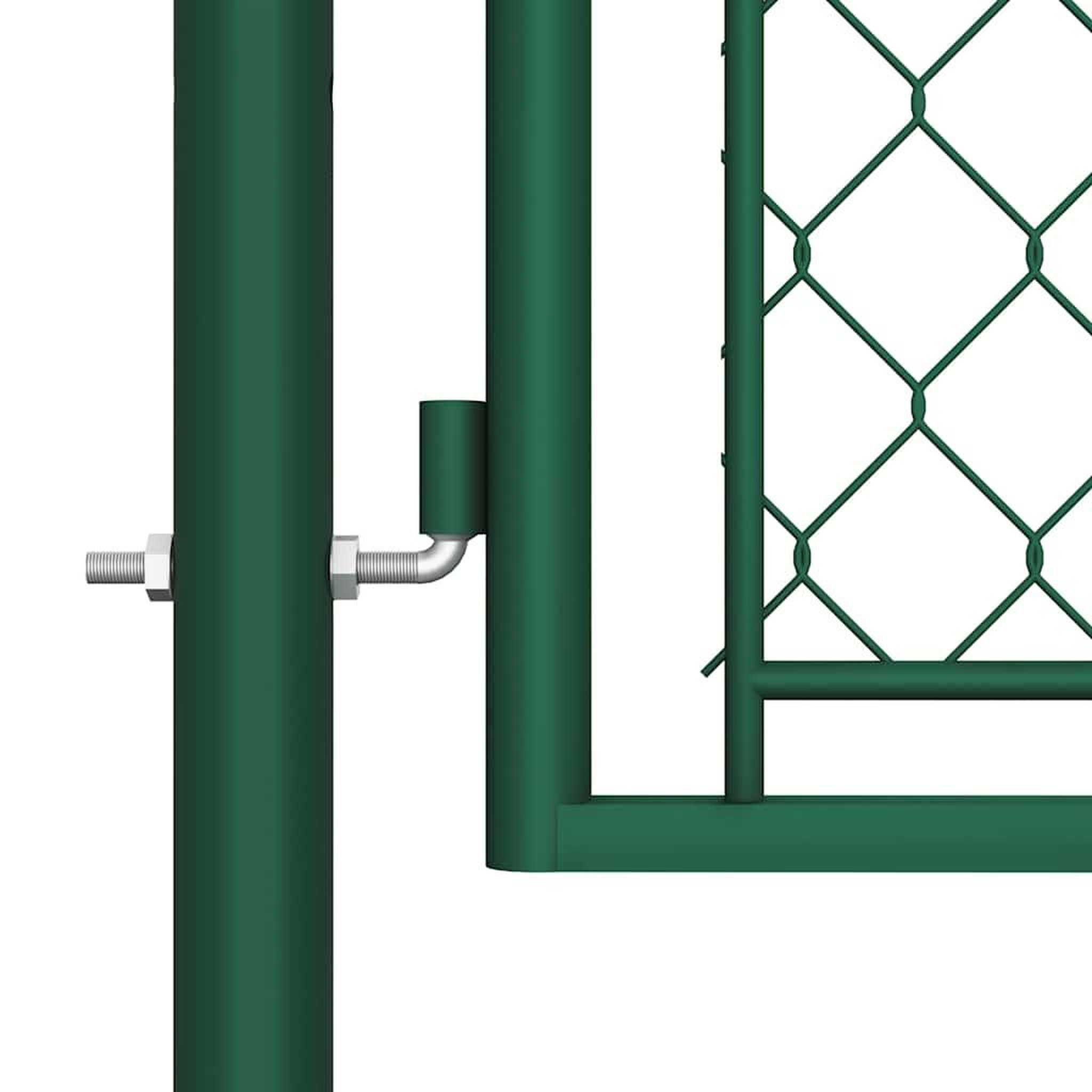Voir la diapositive 4 : VIDAXL Portail de jardin en acier vert 400 x 75 cm