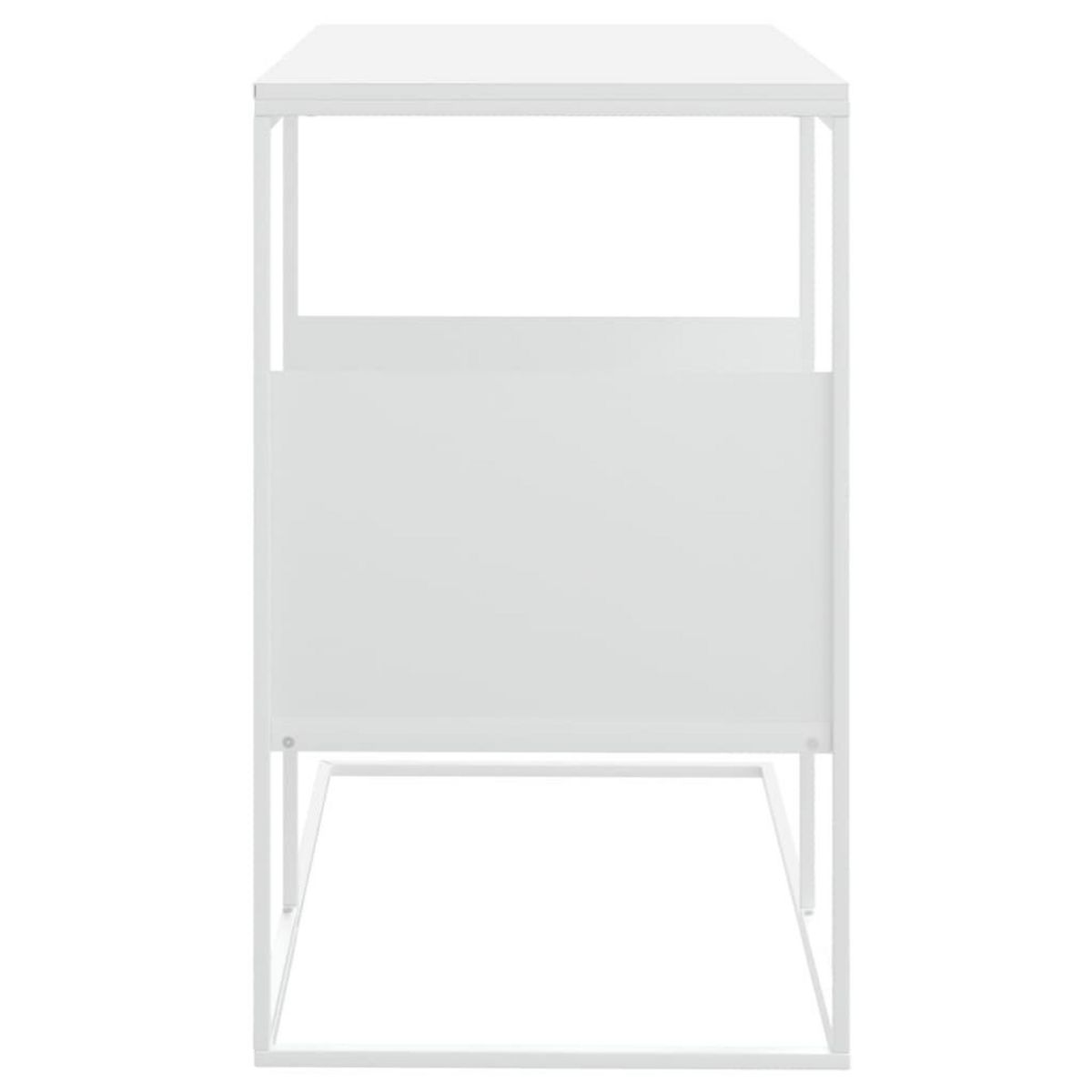 VIDAXL Table d'appoint Blanc 55x36x59,5 cm Bois d'ingenierie