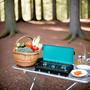 Voir la diapositive 3 : INTEC Plaque de cuisson gaz 3 feux 3000W Table de cuisson portable + Tuyau butane/propane INTEC