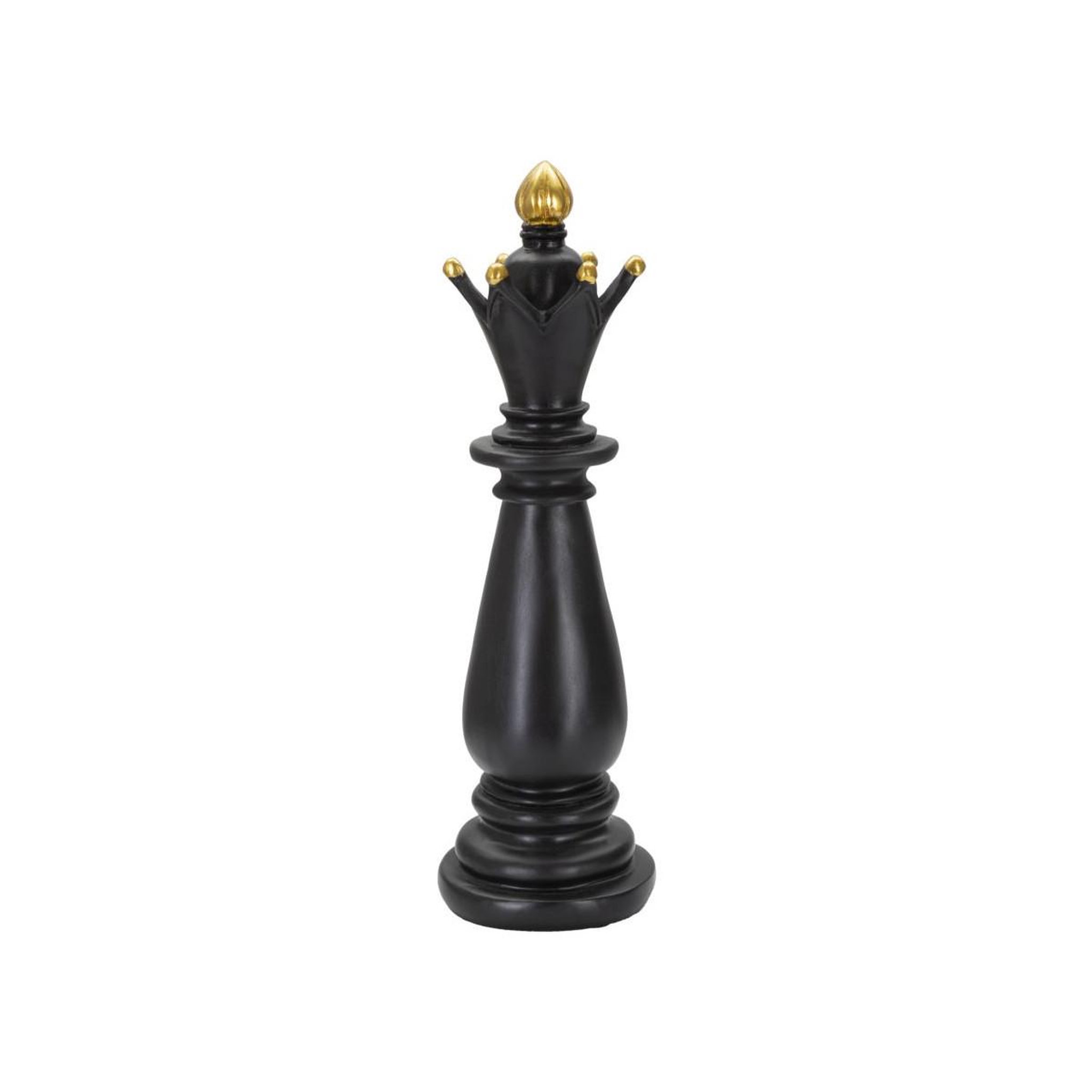Paris Prix Pièce d'échec déco en résine  fou  38cm noir