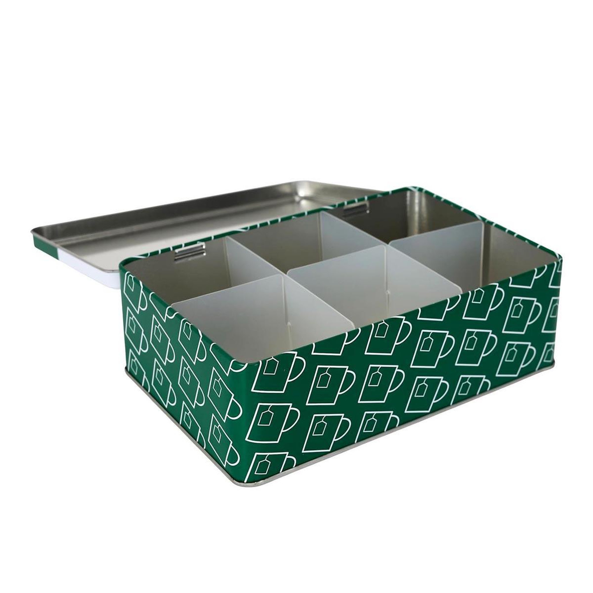 Voir la diapositive 3 : COOK CONCEPT Boîte à thé en métal  ludique  20cm vert