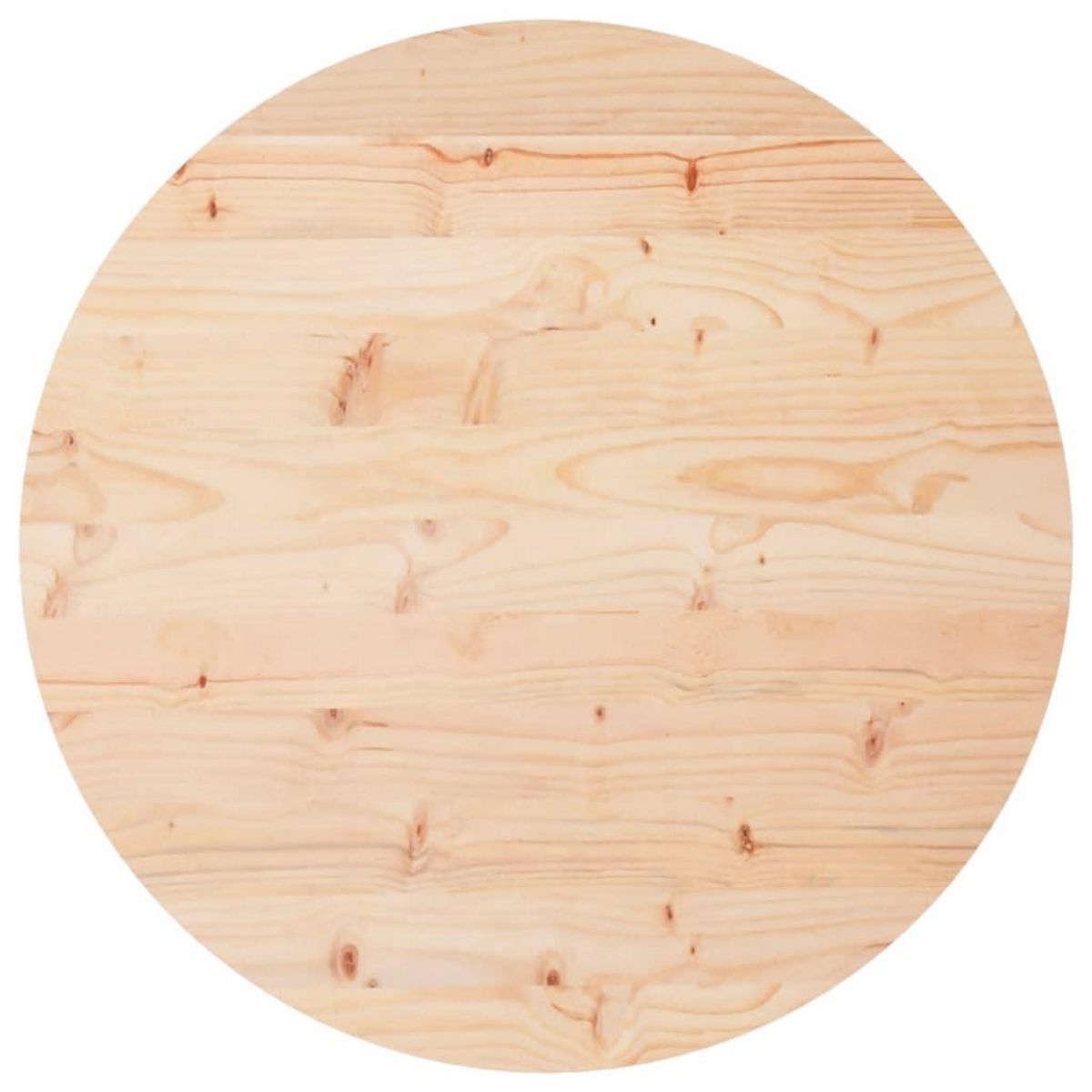 VIDAXL Dessus de table rond Ø60x3 cm bois de pin massif