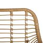 Voir la diapositive 7 : GARDENSTAR Salon bas de jardin - 4 places - Acier - Imitation osier