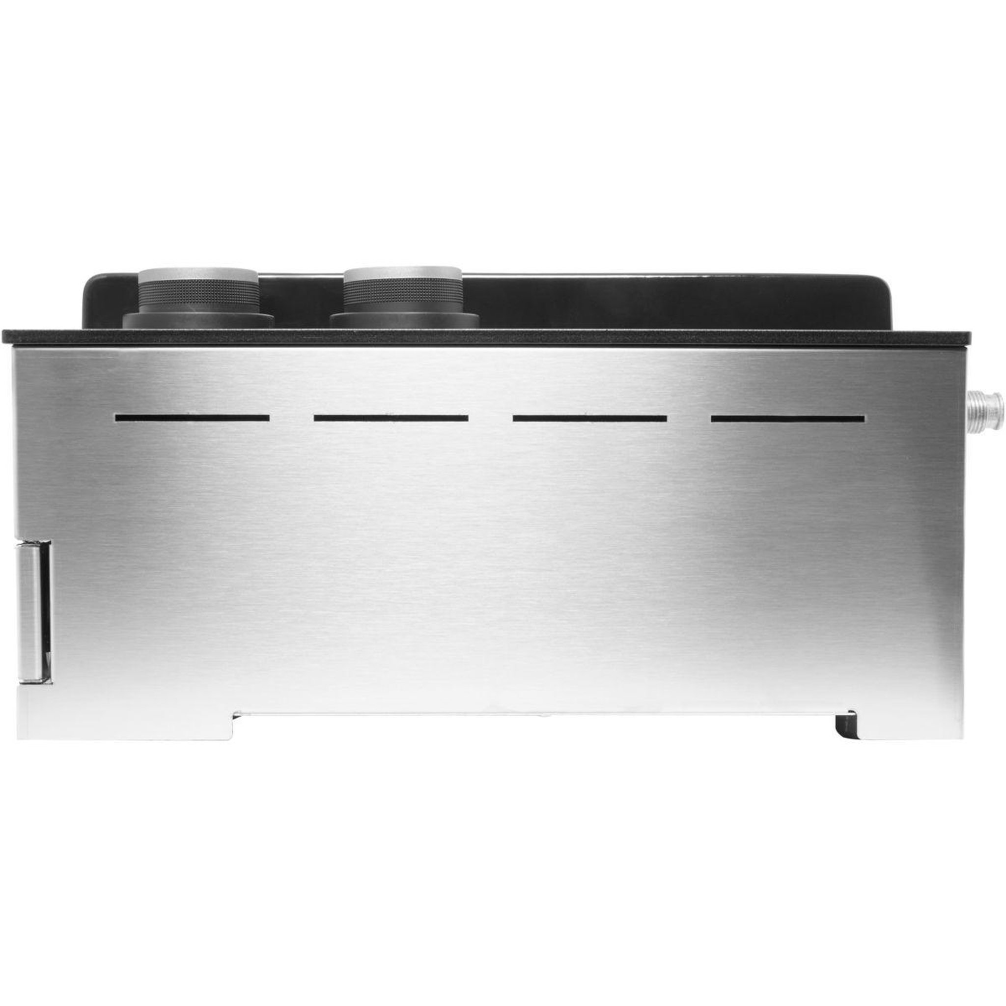 Voir la diapositive 4 : FORGE ADOUR Plancha gaz premium 60 inox 2brûleurs à poser, 58.5x40.5 cm