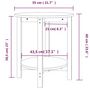 Voir la diapositive 6 : VIDAXL Table basse Noir Ø 55x60 cm Bois massif de pin