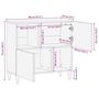 Voir la diapositive 6 : VIDAXL Buffet 80x33x75 cm bois massif de manguier