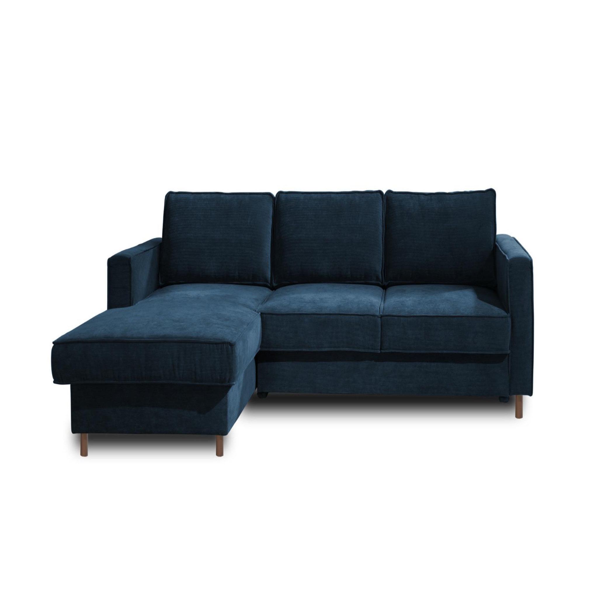 Voir la diapositive 6 : BEST MOBILIER Jake - canapé d'angle gauche - convertible avec coffre - 4 places - en velours côtelé
