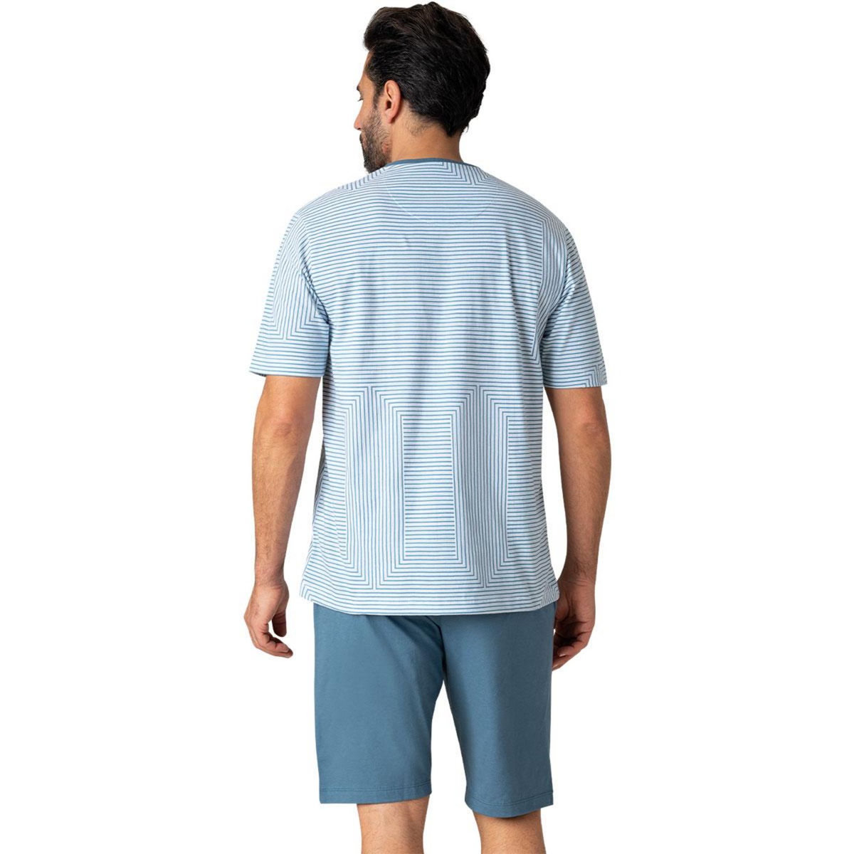 Eminence Pyjama court col rond homme Coton Bio