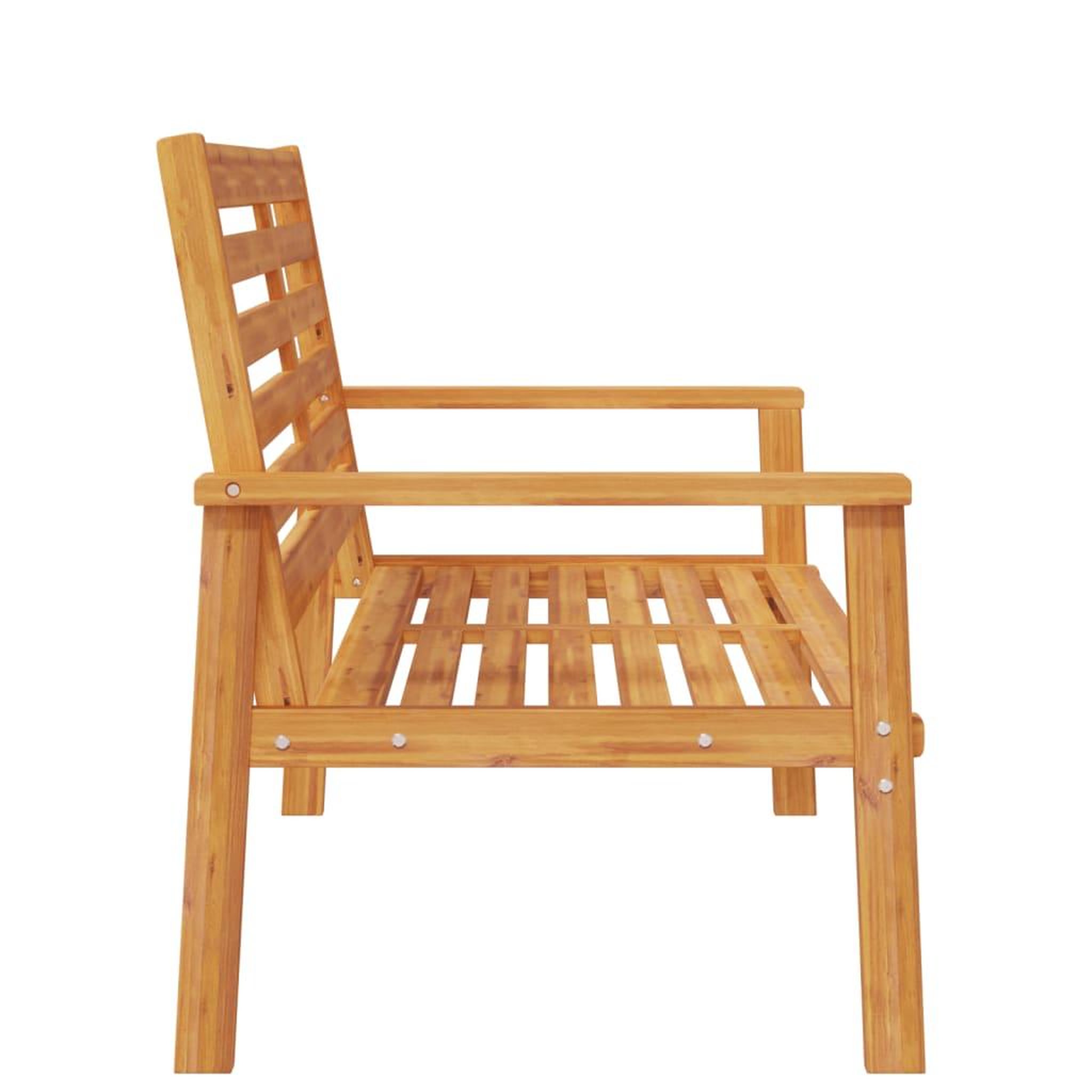 Voir la diapositive 5 : VIDAXL Canape de jardin 120 cm bois d'acacia massif