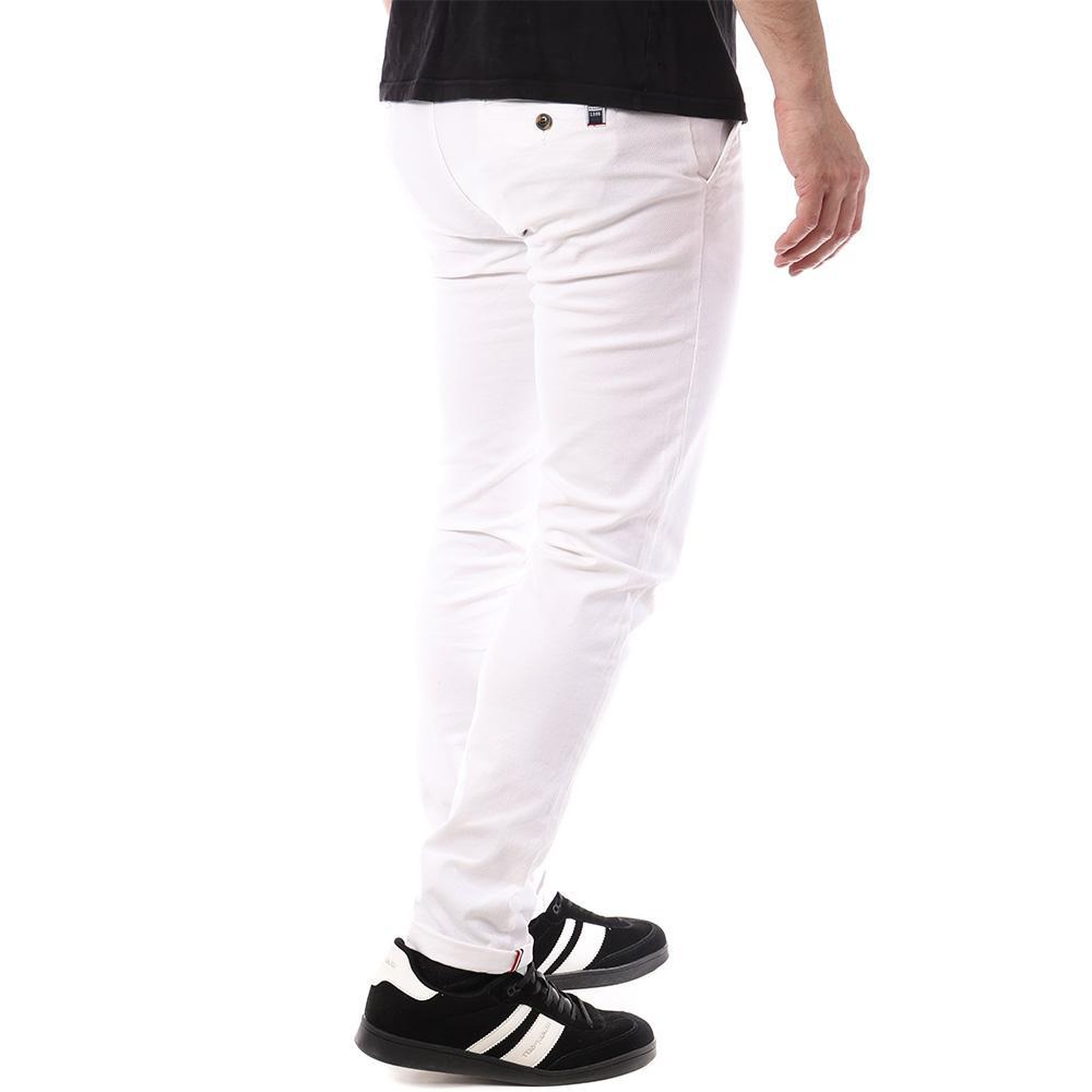 Voir la diapositive 2 : LA MAISON BLAGGIO Pantalon Chino Blanc Homme La Maison Blaggio TOSCANE