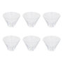 Voir la diapositive 1 : SECRET DE GOURMET Lot de 6 Coupelles Coniques  Japan  40cl Transparent