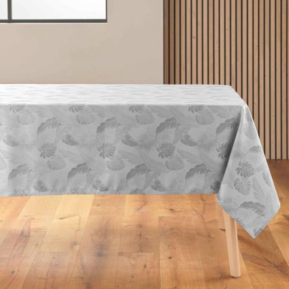 Paris Prix Nappe Jacquard Imprimé  Enola  140x250cm Gris