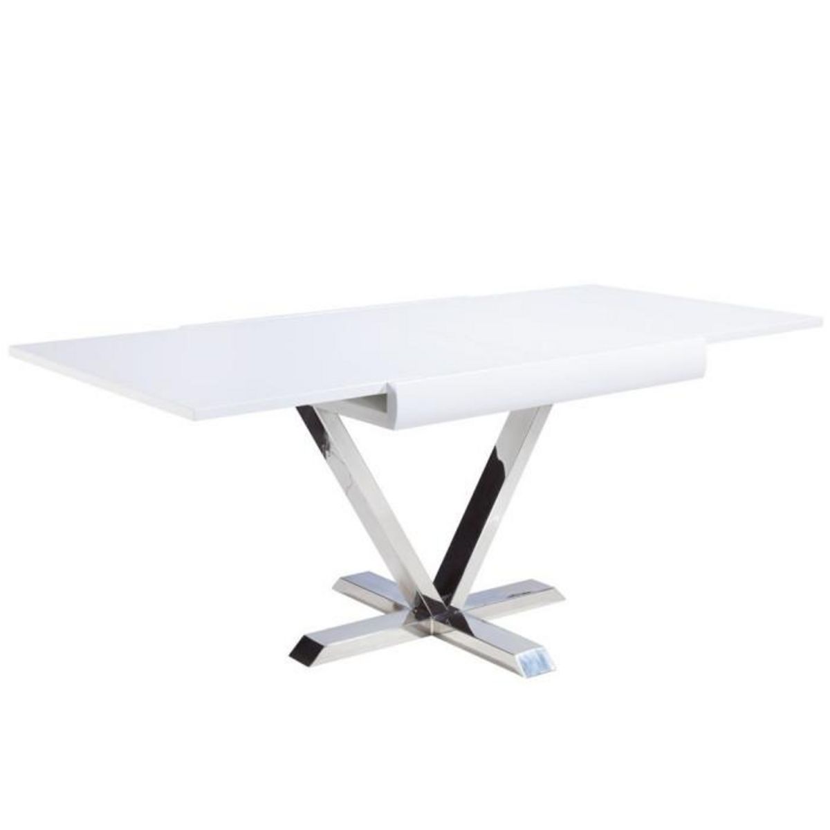 Paris Prix Table d'Appoint Extensible  Emery  90-180cm Blanc