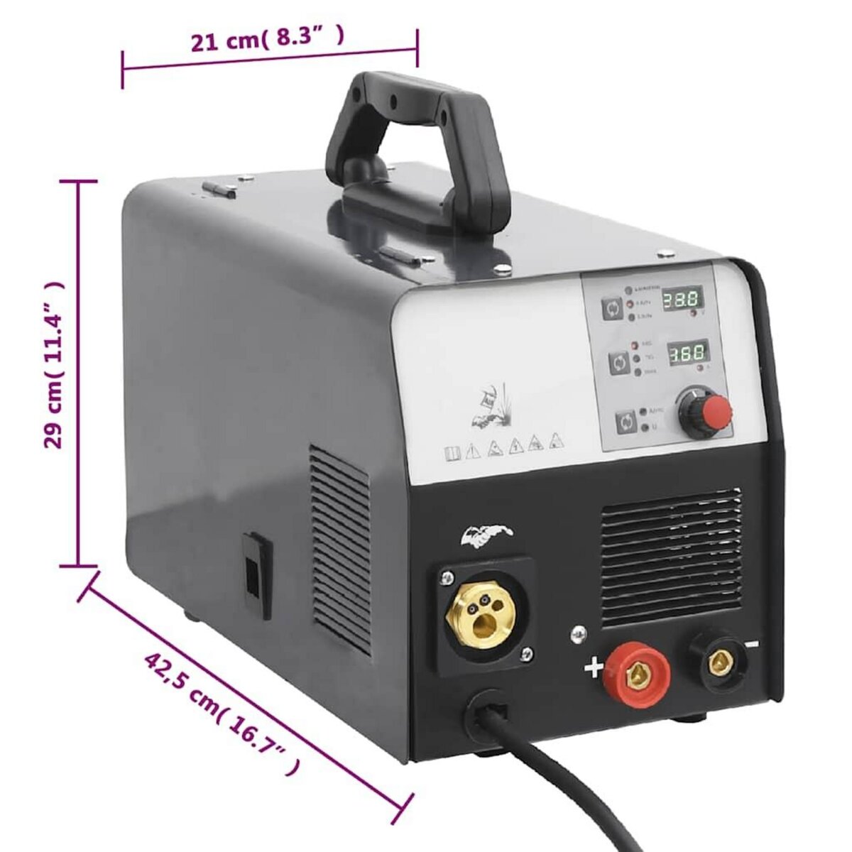 VIDAXL Machine a souder MIG / MMA / TIG 200 A