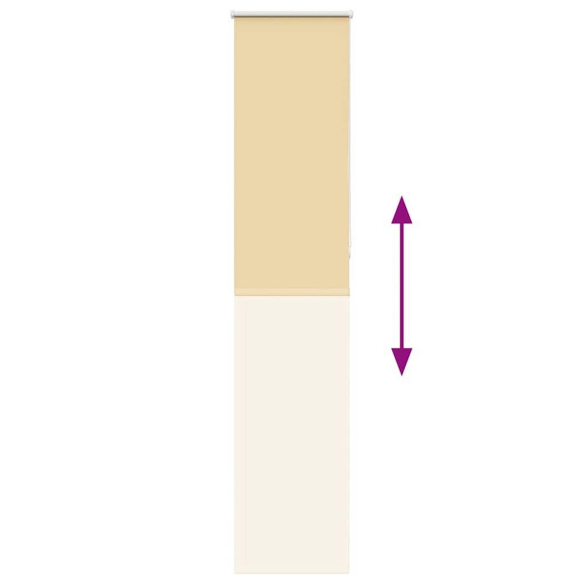 VIDAXL Store enrouleur occultant largeur du tissu 40,7 cm polyester