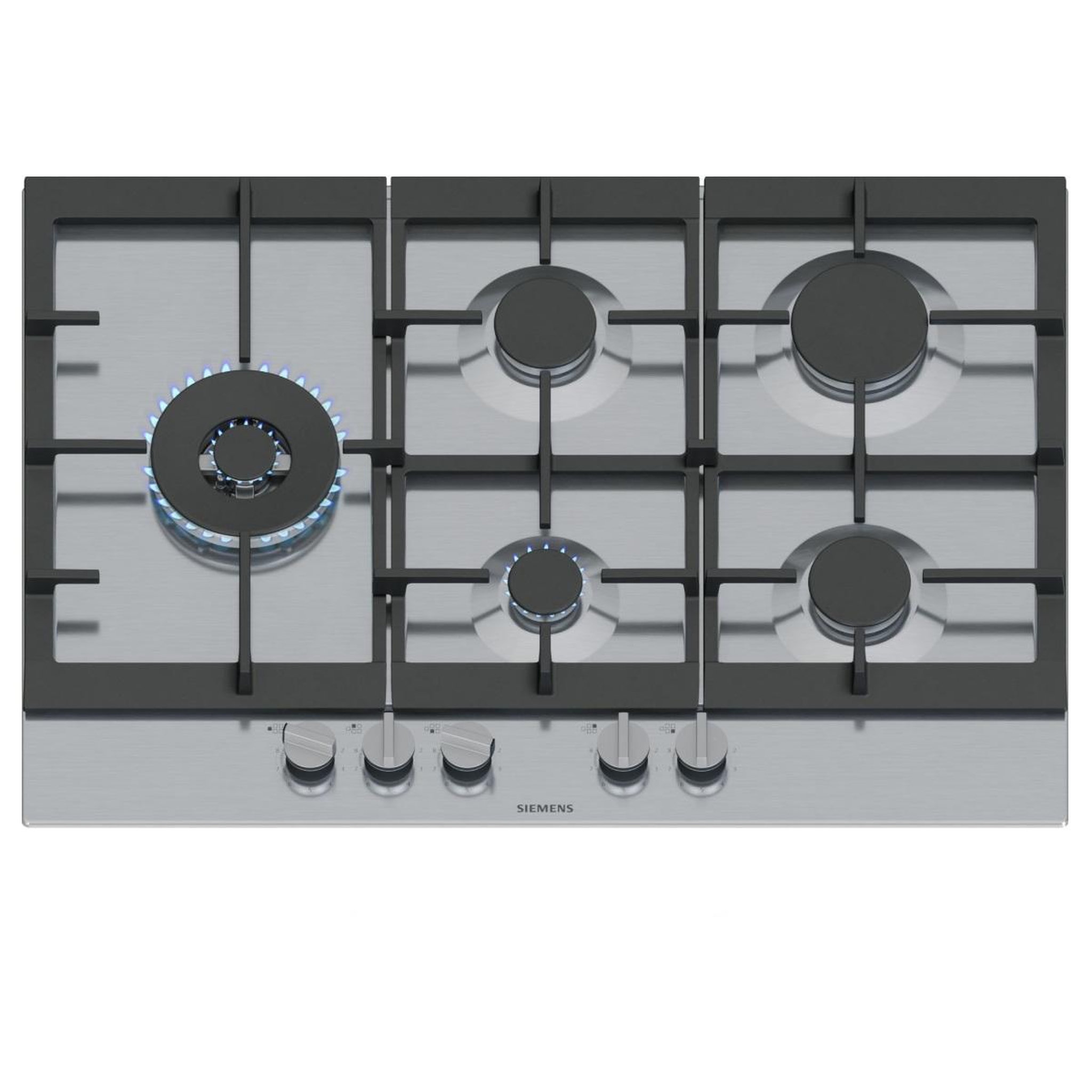 Siemens Table de cuisson gaz 75cm 5 feux 12500w inox - EC7A5SI90