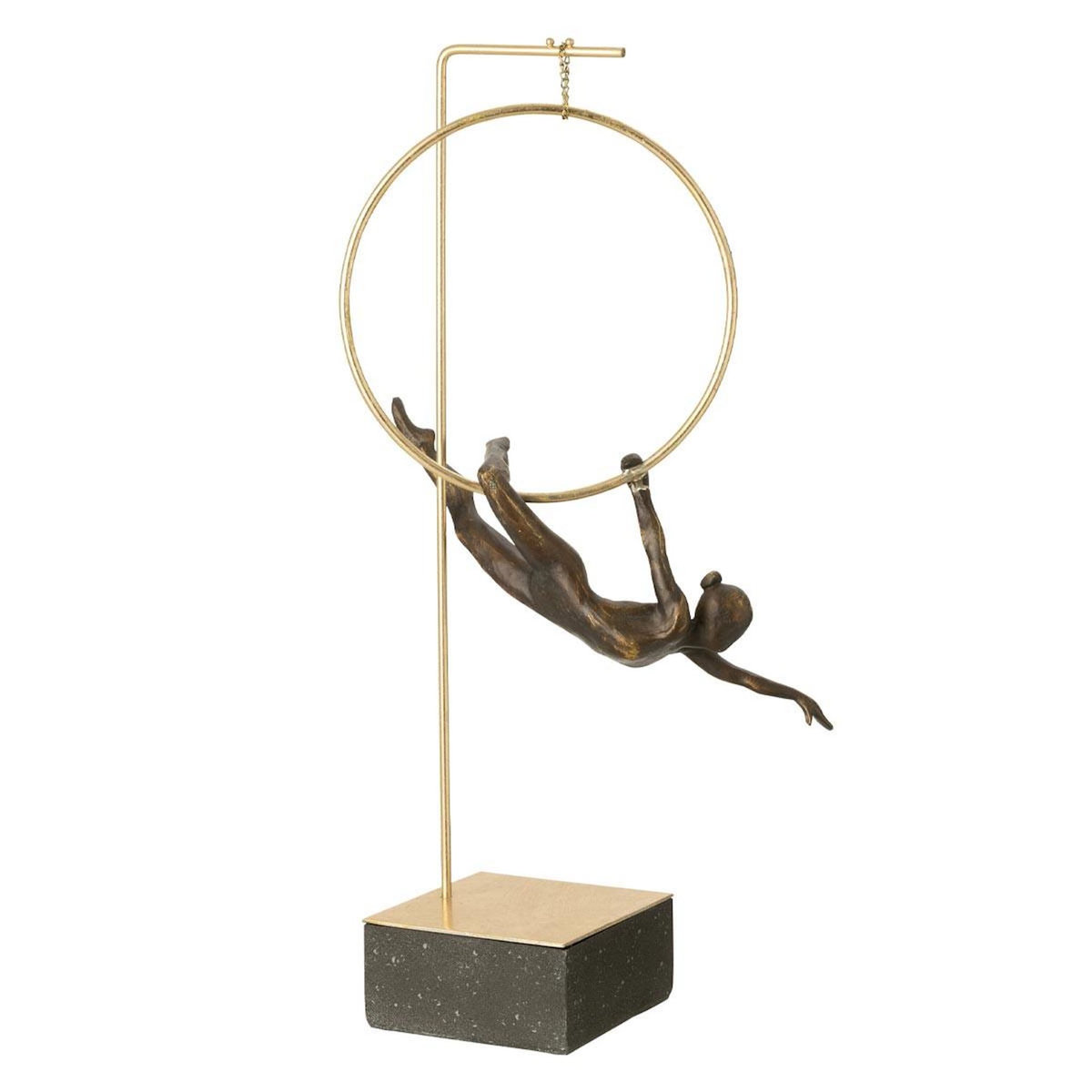 Paris Prix Gymnaste Cerceau sur Socle  Gamma  55cm Doré & Noir
