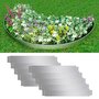 Voir la diapositive 1 : VIDAXL Cloture de pelouse flexible 10 pcs Acier galvanise 100x14 cm