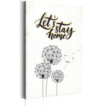 Paris Prix Tableau Imprimé  Ma Maison : Let's Stay Home. Coloris disponibles : Multicolore